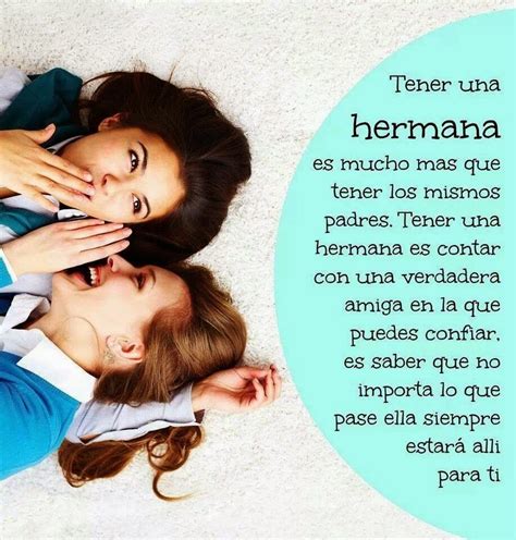 frases hermosas para hermanas.